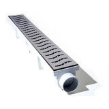 Ralo Continuo 6x50 Cm Linear Inox Polido Sifonado Anti Odor