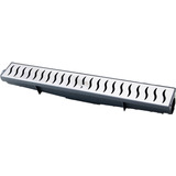 Ralo Continuo 6x50 Linear Inox Polido Sifonado Com Anti Odor
