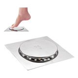 Ralo Inteligente Click Para Banheiro Clic Up 10x10 Cm Inox
