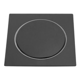 Ralo Inteligente Click Up 15x15 Quadrado Para Banheiro Aço Inox Luuk Young F902p Preto