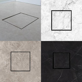 Ralo Invisível 10x10 Seca Piso Porcelanato Oculto Branco