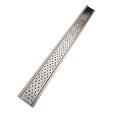 Ralo Linear 10x100 Grelha Anti Inseto Inox 304 Com Tela 