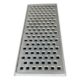 Ralo Linear 20x100 Grelha Aluminio Coleta Agua Pluvial