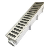 Ralo Linear 6x50 Grelha Aluminio Branco