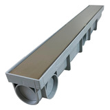 Ralo Linear 6x50 Grelha Inox Continuo Sifonado Cega Anti-odo