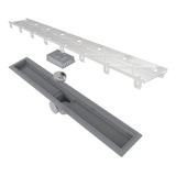 Ralo Linear 70cm Smart Tampa Oculta - Invisível - Fecha Ralo