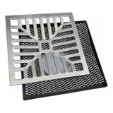 Ralo Linear Coletor 20x20 Aluminio C/ Tela Anti-inseto
