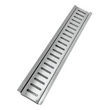 Ralo Linear Inox 304 Grelha Aro 10x50 E Tela Anti Insetos