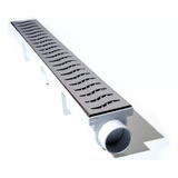 Ralo Linear Inox Continuo 6x50 Cm Polido Sifonado Anti Odor