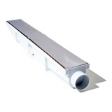 Ralo Linear Sifonado 6x50 Cm Inox Polido Continuo Anti-odor 