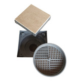 Ralo Oculto 15x15 Invisivel Seca Piso Linear Cinza