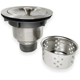 Ralo Pia Cozinha 4 1/2 Inox Valvula Escoamento Basket Cesto