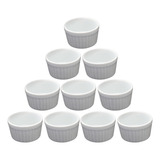 Ramekin Médio 180 Ml Porcelana Gourmet Finger Food 24 Peças