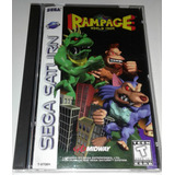 Rampage World Tour Americano Original Completo Sega Saturn