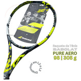 Raqueta Babolat Pure Aero 98 Alcaraz 305g Cor Preto E Amarelo