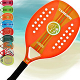 Raquete Beach Tennis Camewin - 50% Carbono 50% Fibra Vidro Cor Laranja/neón