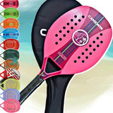 Raquete Beach Tennis Camewin - 50%carbono50%fibra Vidro Rosa Cor Rosanew