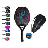 Raquete Beach Tennis Camewin Fibra De Carbono 3k Levissima 