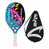 Raquete Beach Tennis Shark Profissional + Capa Raqueteira Cor Tsunami