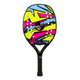 Raquete Beach Tennis Sulina Thunder Fibra Com Capa E Bola 01