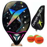 Raquete De Beach Tennis Drop Shot Power 3.0 2023 Carbono 18k