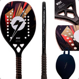 Raquete De Beach Tennis Lightning Bolt Black Edition 3k Full