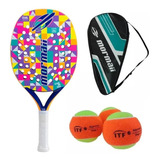 Raquete De Beach Tennis Mormaii Carnival Carbono 3k Tênis 