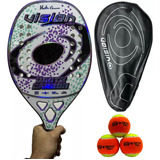 Raquete De Beach Tennis Vision Pro White Carbon 2024 3k