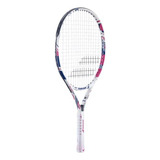 Raquete De Tênis Infantil Babolat B Fly 23, Altura 1,25 A 1,35, Cor Branca, Rosa, Tamanho 5x0