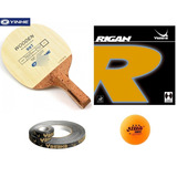 Raquete Montada Galaxy 987, + Borracha Yasaka Rigan