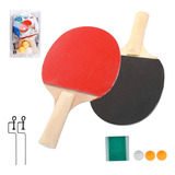 Raquete Tênis De Mesa Ping Pong + 3 Bolinhas Suporte Rede