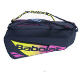 Raqueteira Babolat Pure Aero Rafa X6 Amarela E Pink