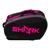 Raqueteira De Beach Tennis Shark Preta Com Pink - 2023