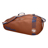 Raqueteira De Tênis Wilson Roland Garros Team 2023 X3 + Nota Cor Marron