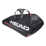 Raqueteira Head Tour Team 9r Combi Preta E Laranja 