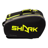 Raqueteira Shark Beach Tennis Preta, 6 Raquetes
