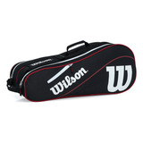 Raqueteira Wilson Advantage Iii P/ X6 Raquetes Tênis Preta