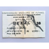 Raro Ingresso Futebol Final Flamengo Campeão