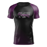 Rash Guard Jiu-jitsu Manga Curta Cor Faixa Treino Proteção