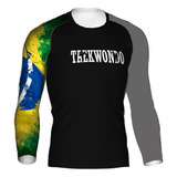 Rash Guard Taekwondo Faixa Cinza