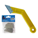Raspador De Rejunte 25cm C/2 Lâminas 50mm + 10 Lâminas Extra