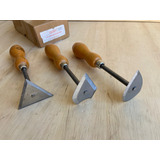 Raspador Jogo 03 Peças Crown Made In England Rp-74