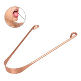 Raspador Limpador De Língua Ayurveda De Cobre Puro Importado