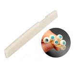 Rastilho Em Osso 100% Natural Violão Aço Nylon + Pinos Madre