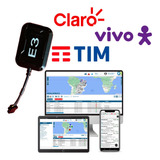 Rastreador Veicular E3 Anatel + Aplicativo + Chip M2m