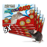 Ratoeira Adesiva Pega Gruda Cola Rato - Kit C/5 Unidades
