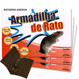 Ratoeira Adesiva Pega Gruda Cola Rato Camundongo Kit 03 Un