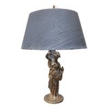 Rdf00720 - Abajur Antigo - Escultura Feminina - Bronze