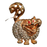 Rdf01091 - Broche Vintage Italiano Gato