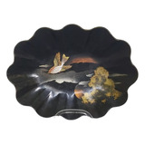 Rdf01658 - Padeira Antiga - Laca - Chinoiserie - Pássaro
